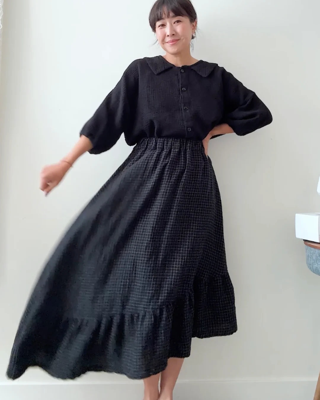 Sewing Therapy Asymmetric Ruffle Skirt