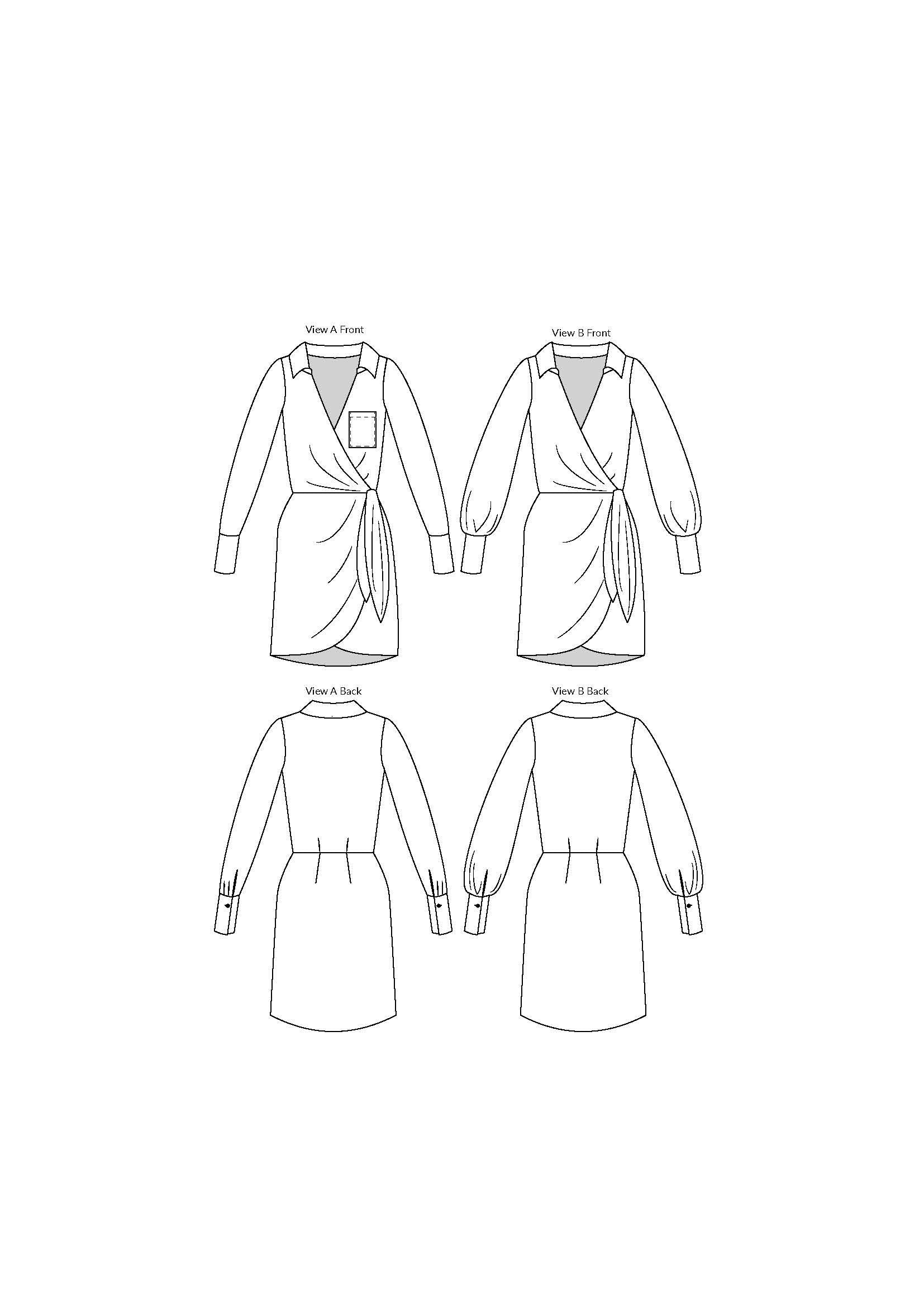 Sewing Patterns by Masin Atlas Wrap Dress