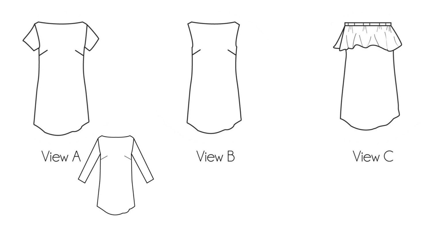 Pattern Sewciety Audrey Shift Dress and Top