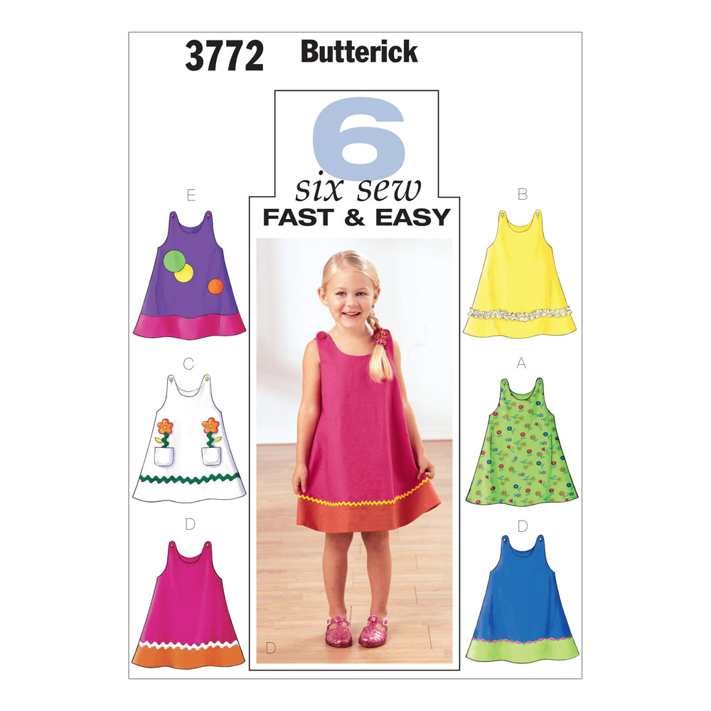 Butterick Baby/Child Dresses B3772