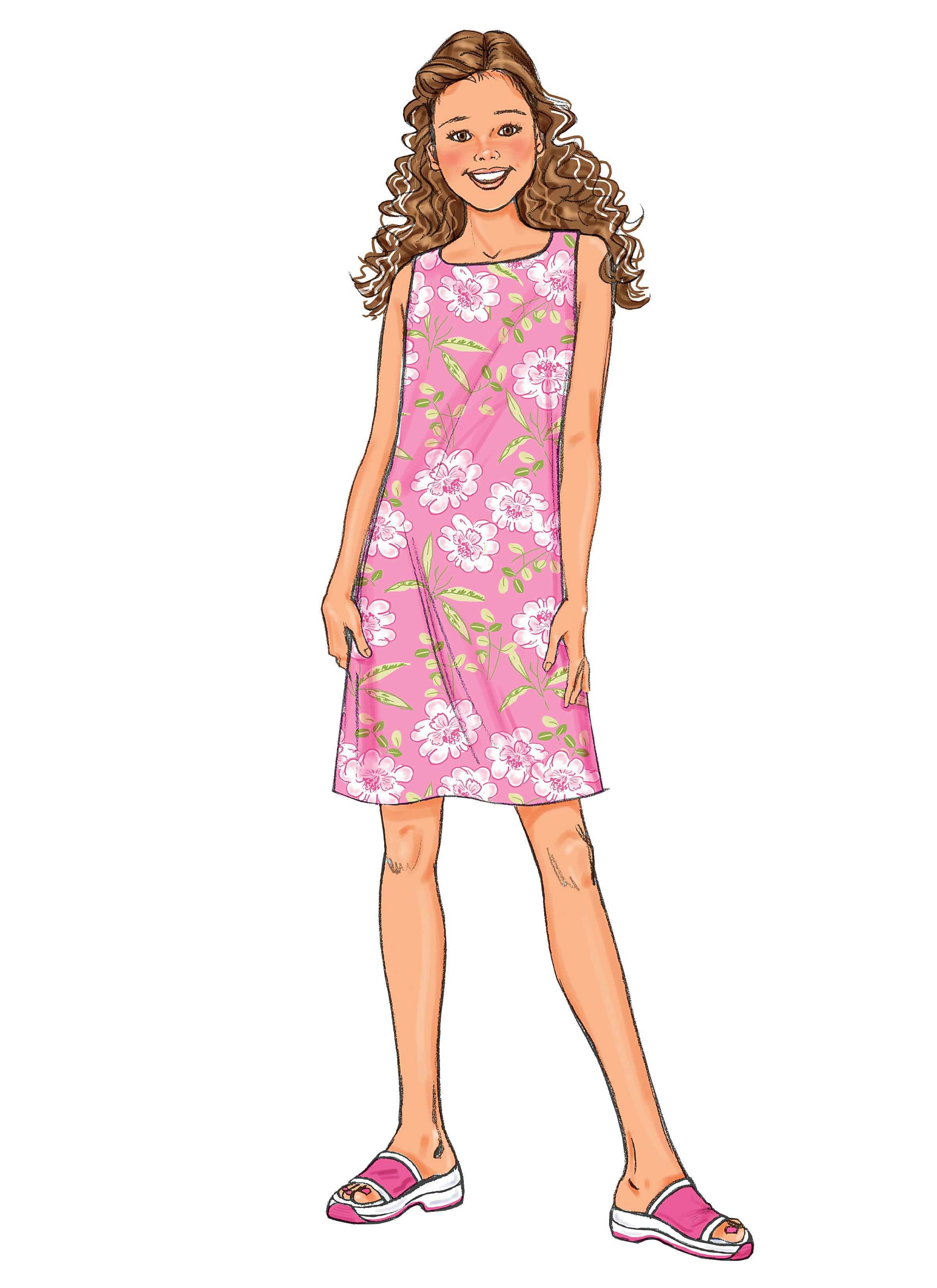 Butterick Girl/Teen Top, Dress, Shorts B3860