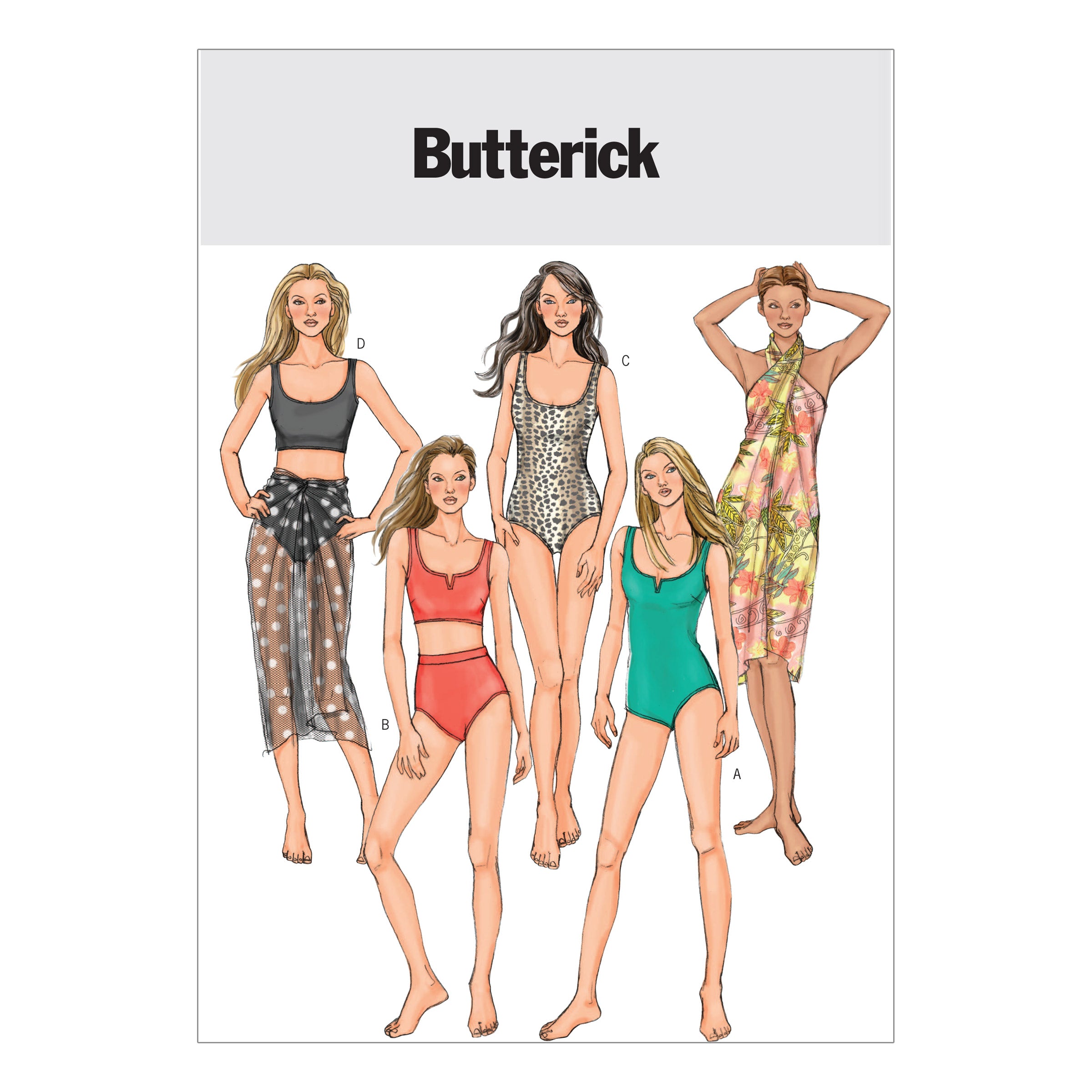Butterick Swimsuits and Wrap B4526