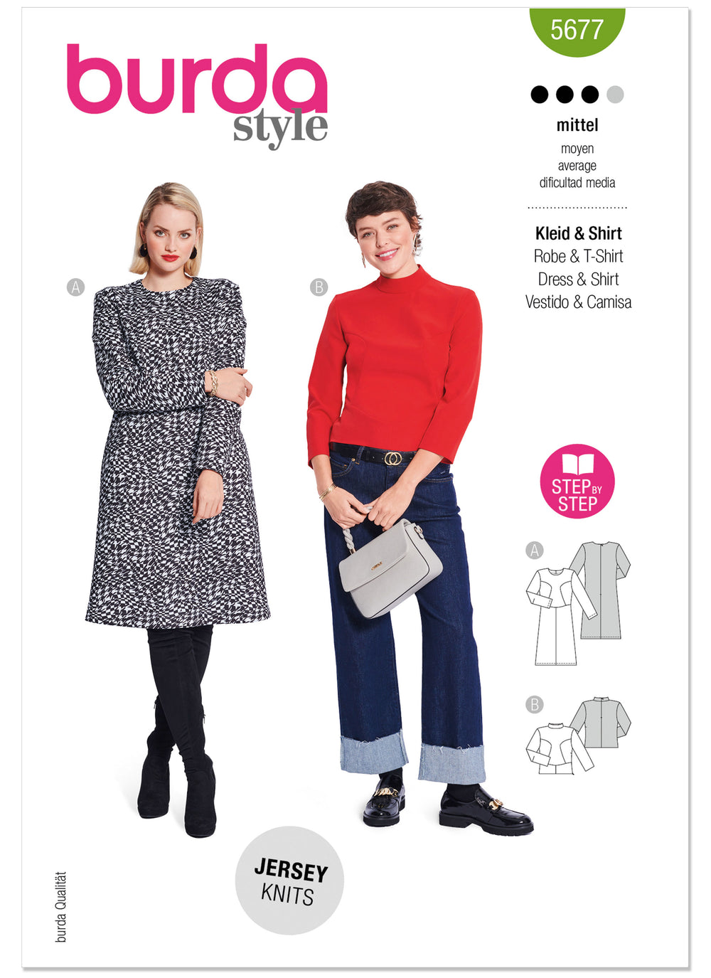 Burda Misses' Dress and Shirt 5677