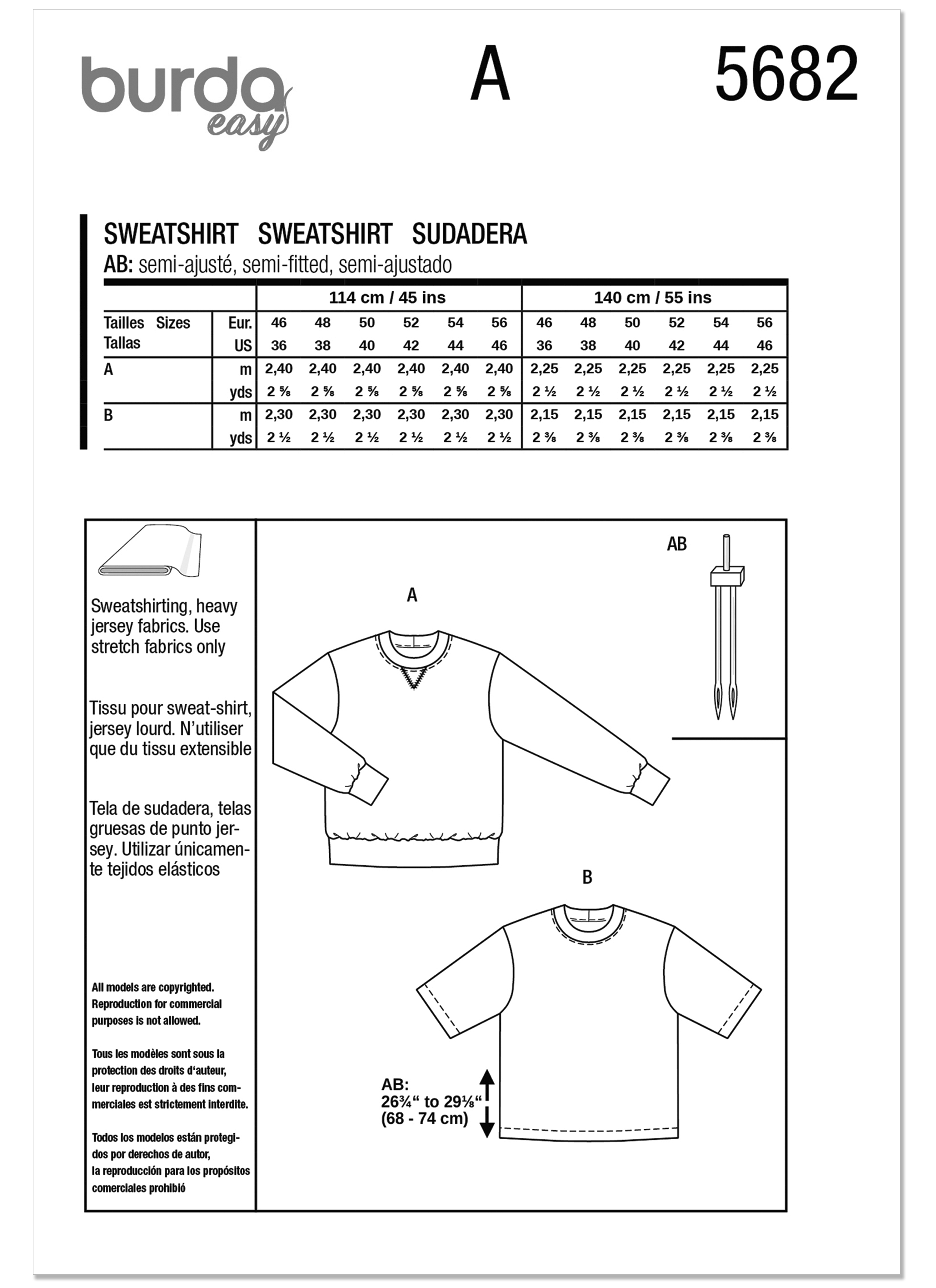 Burda Men's' Sweater and T-Shirt 5682
