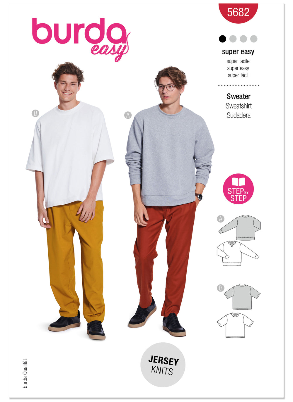 Burda Men's' Sweater and T-Shirt 5682