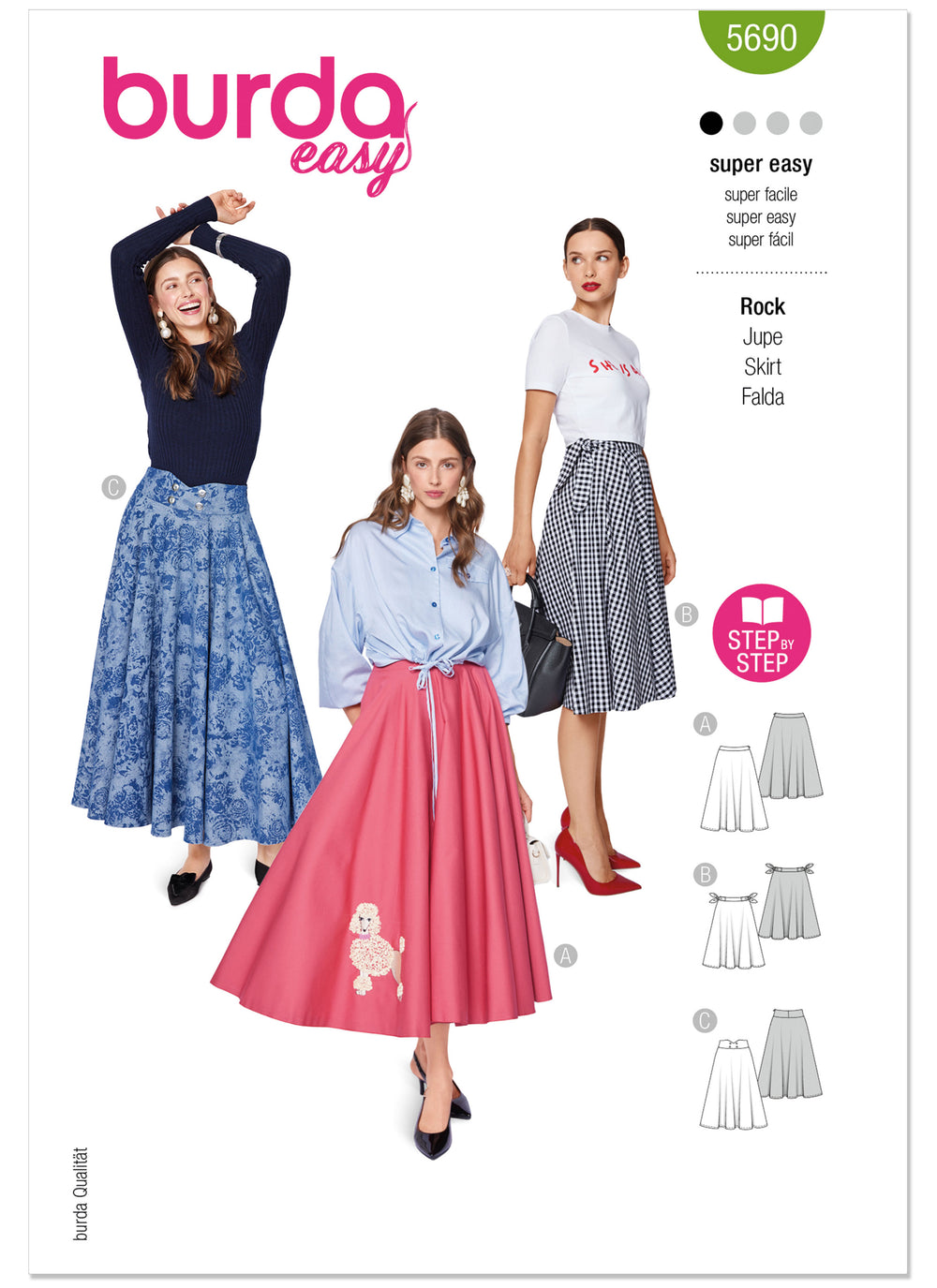 Burda Misses' Skirts 5690