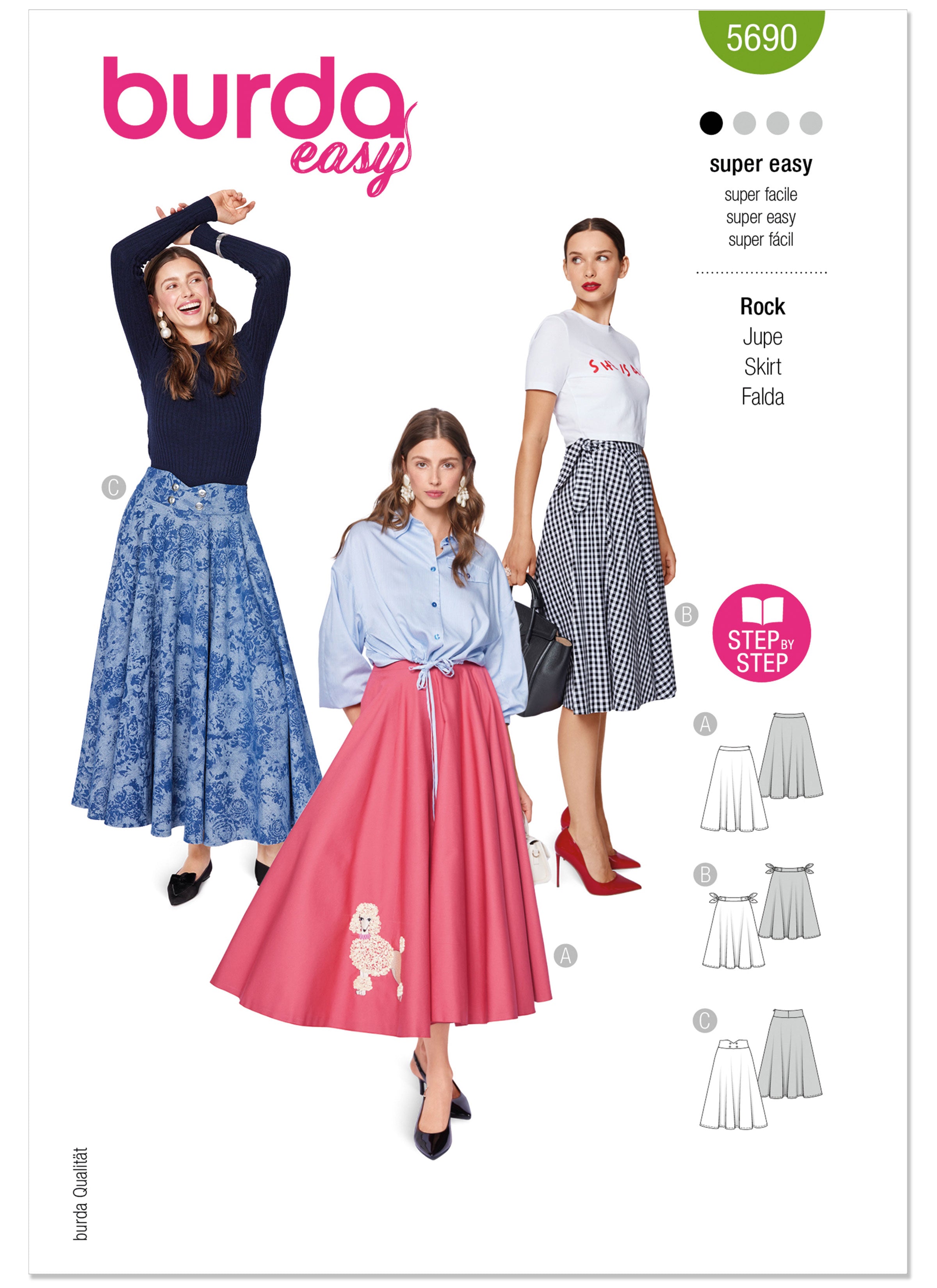 Burda Misses' Skirts 5690