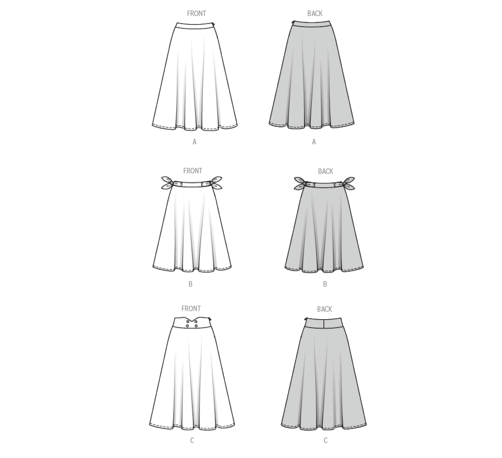 Burda Misses' Skirts 5690
