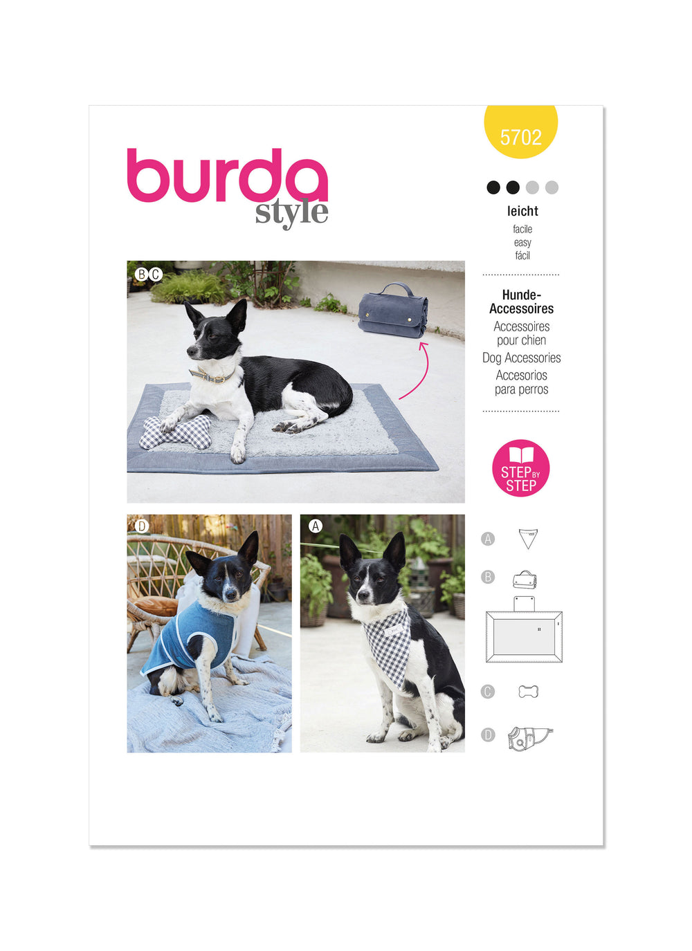 Burda Dog Accessories 5702