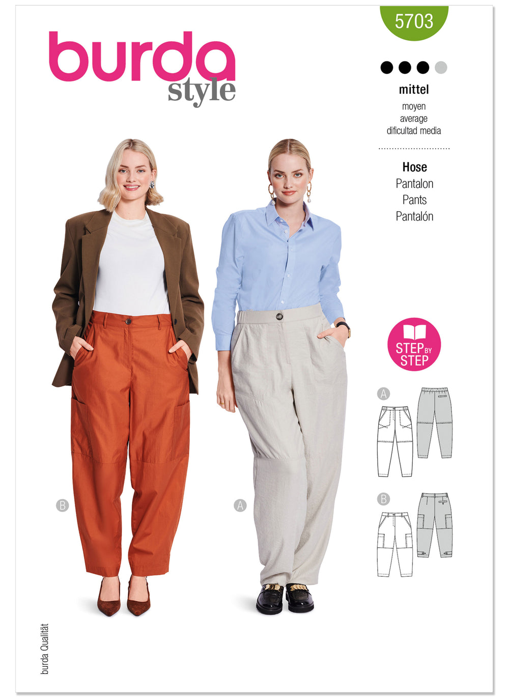 Burda Misses' Trousers 5703