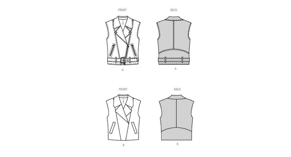 Burda Misses' Vests 5714