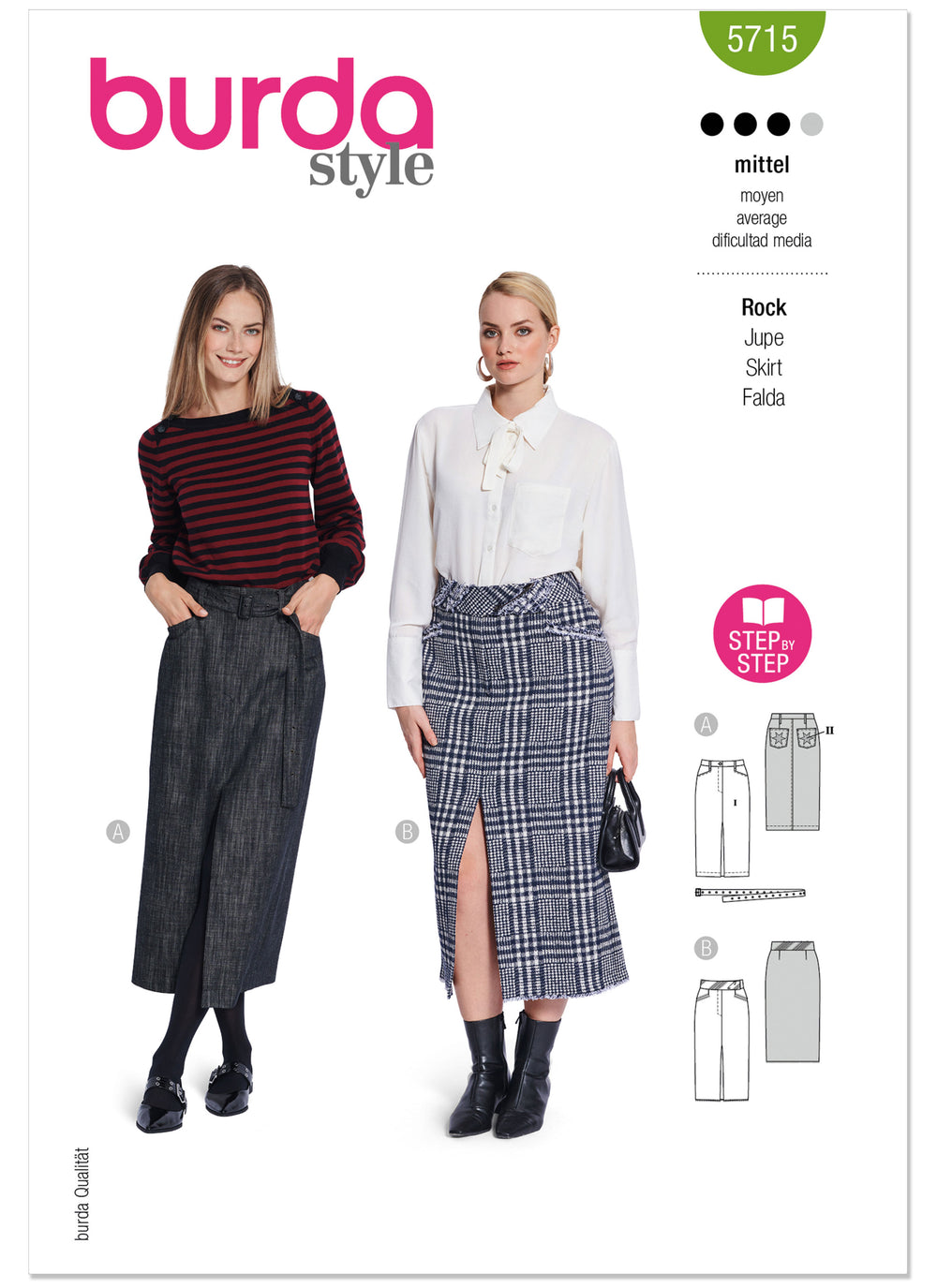 Burda Misses' Skirts 5715