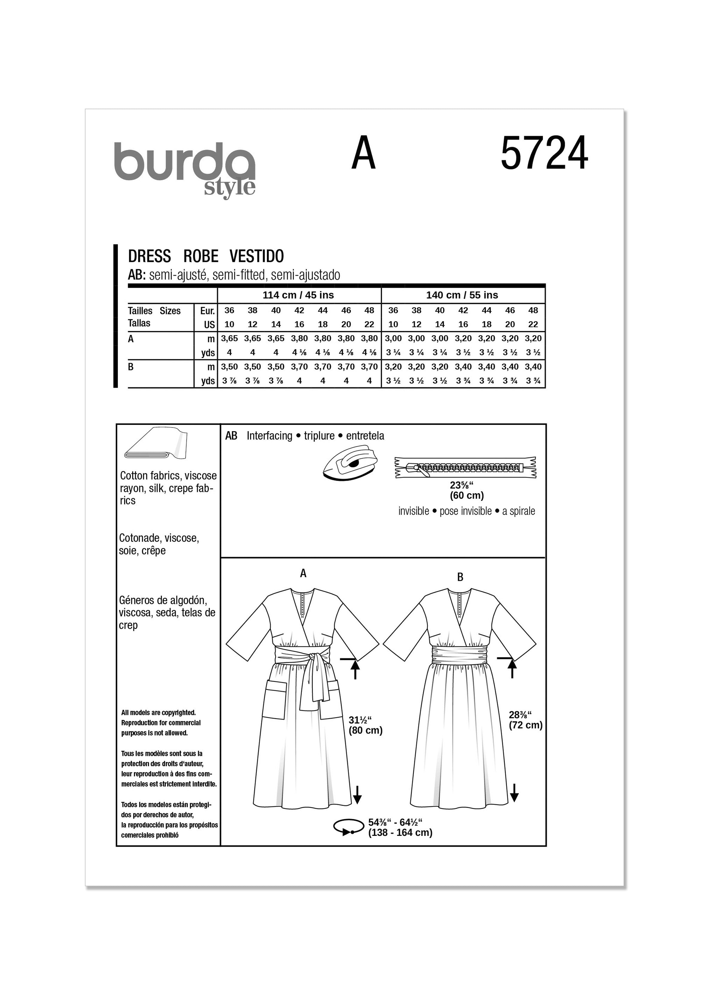 Burda Dress 5724