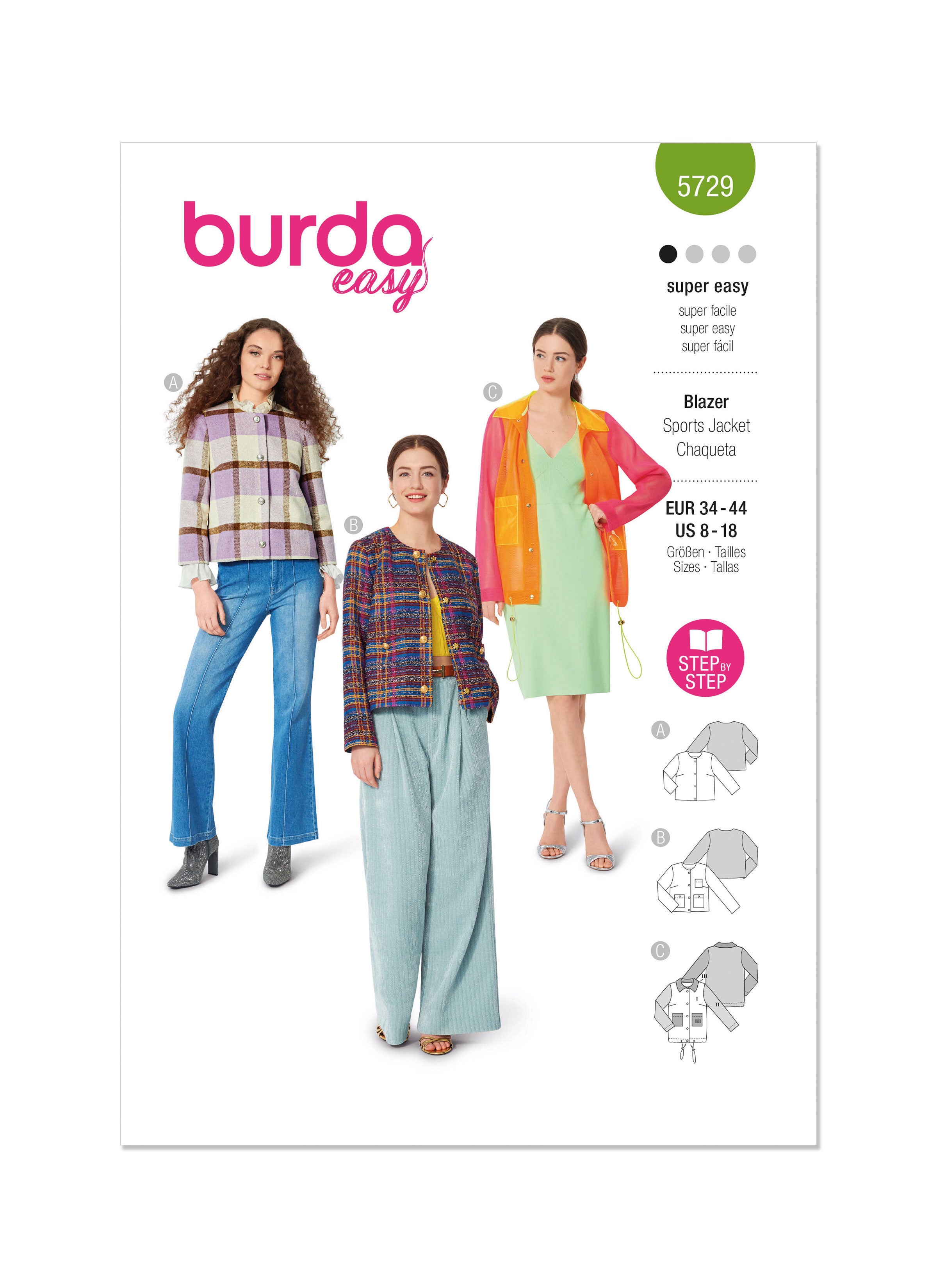 Burda Blazer and Jacket 5729