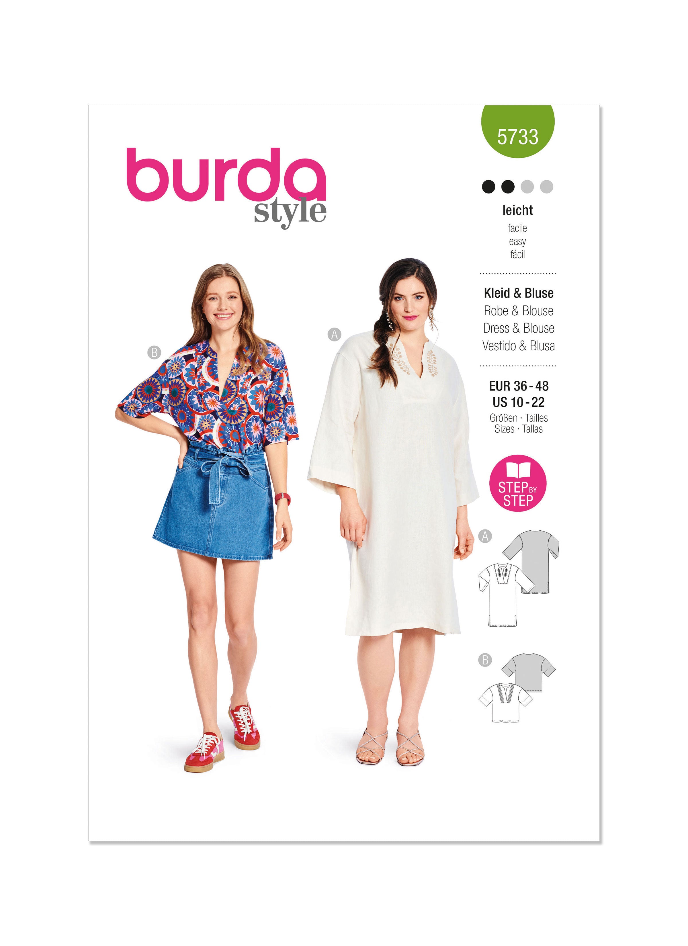 Burda Dress and Blouse 5733