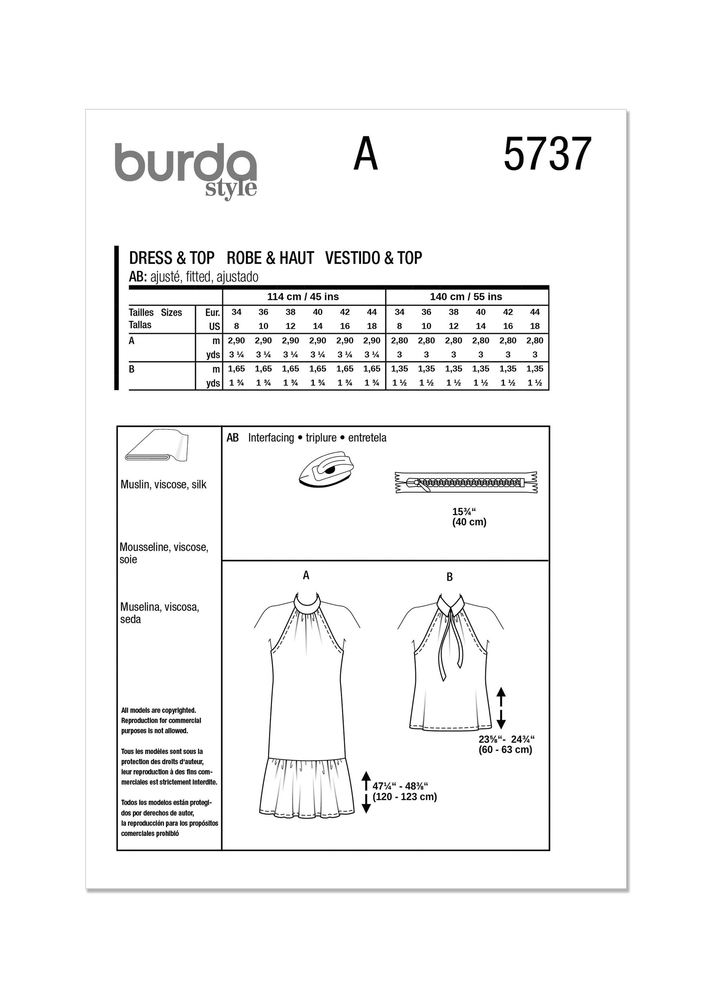 Burda Dress and Blouse 5737