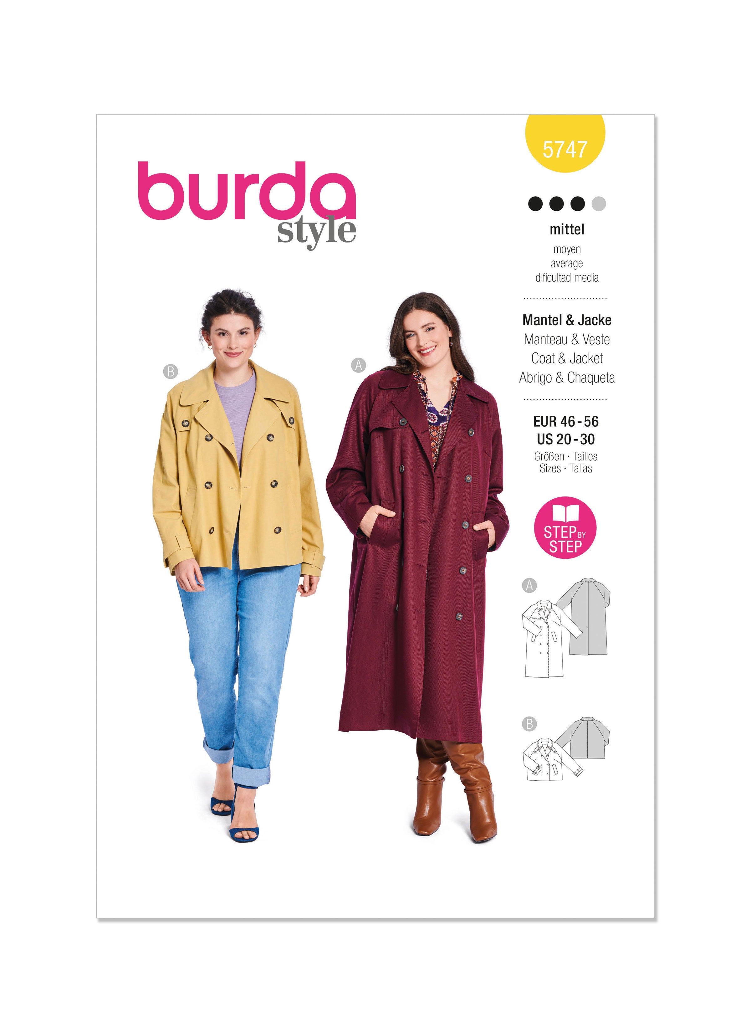 Burda Jacket and Coat 5747