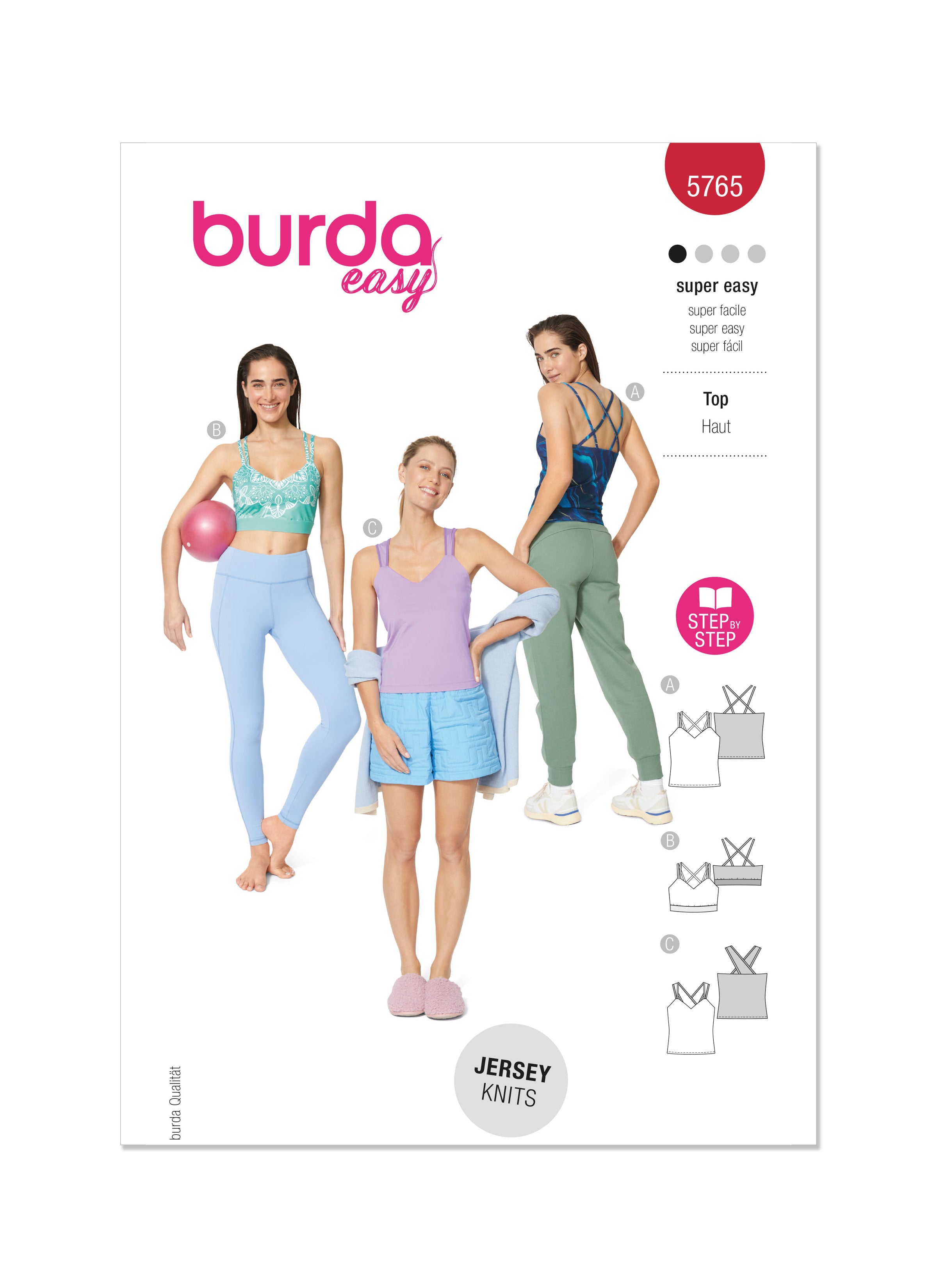 Burda Sporty Tops 5765