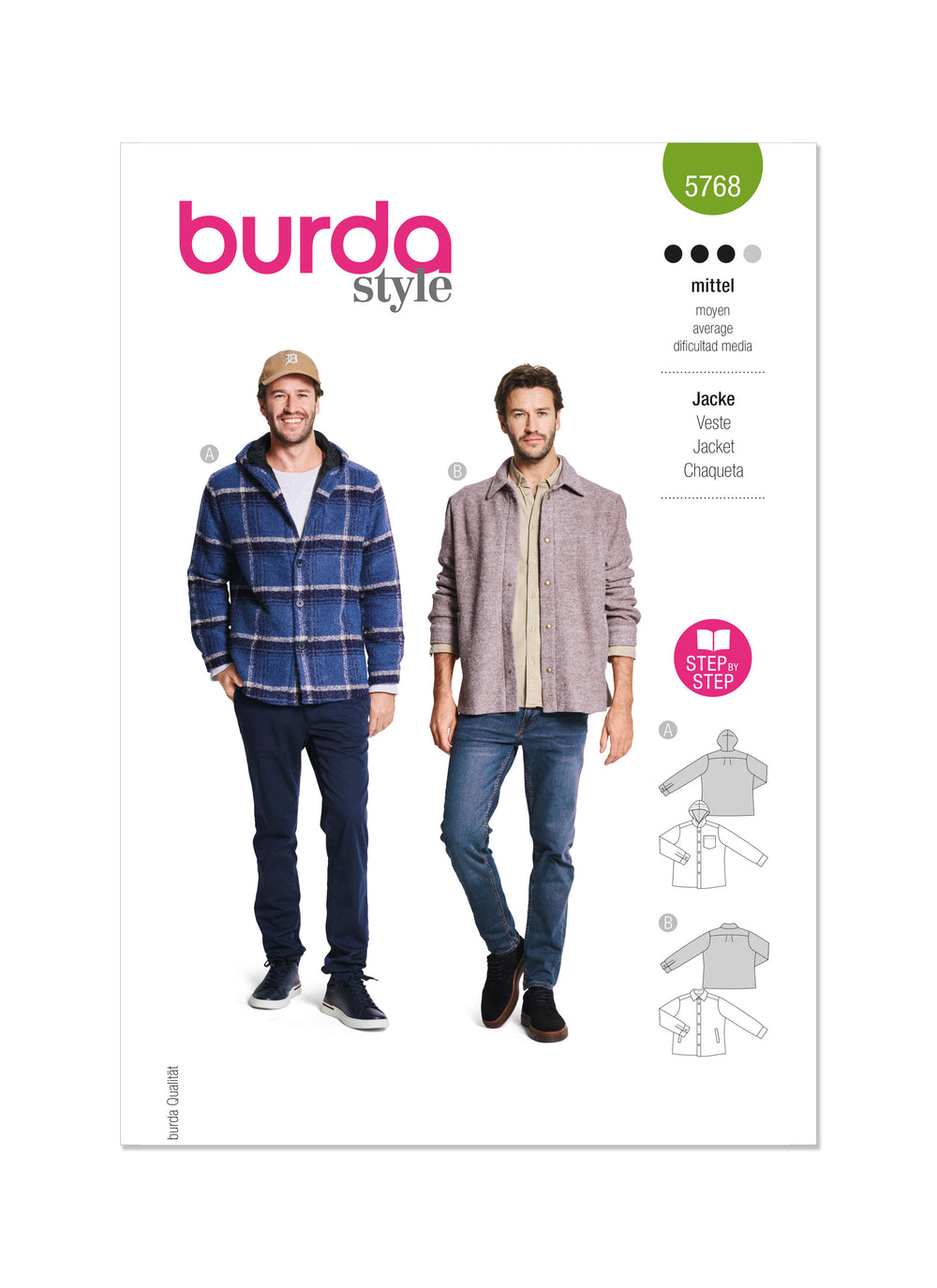 Burda Men's Jacket 5768