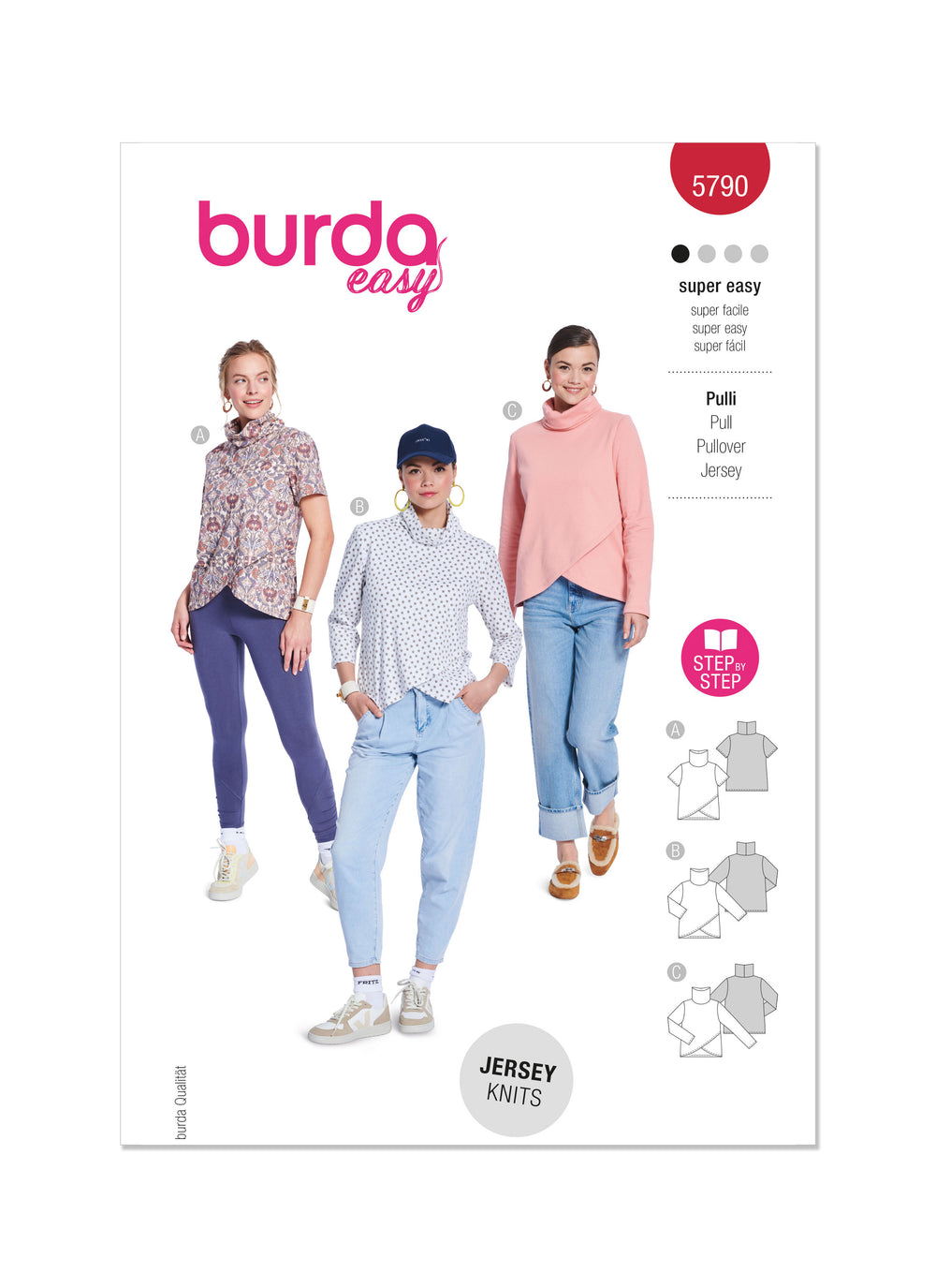 Burda Knit Tops 5790