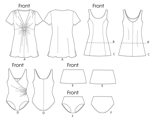 Butterick Swimwear B5795