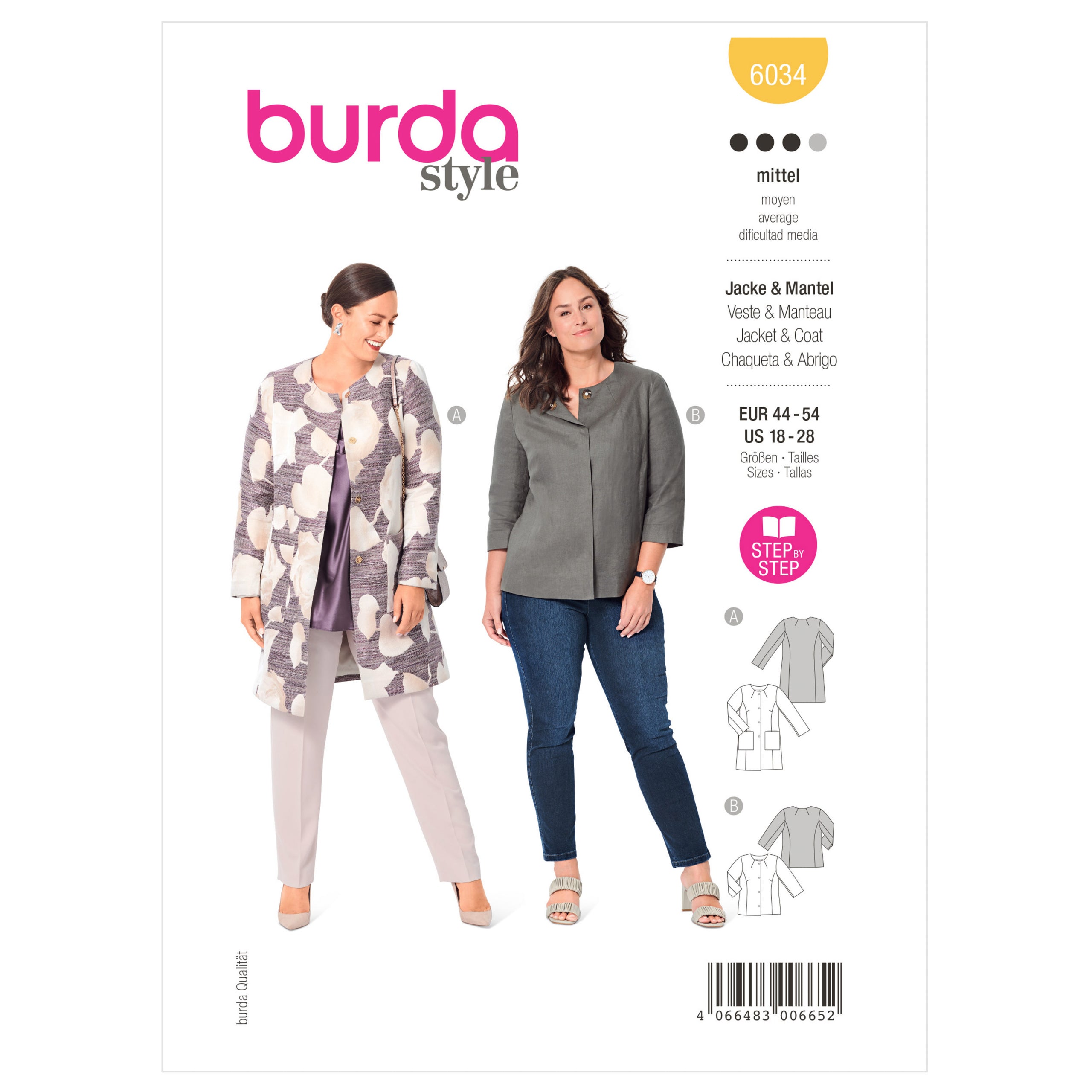 Burda Coat and Jacket 6034