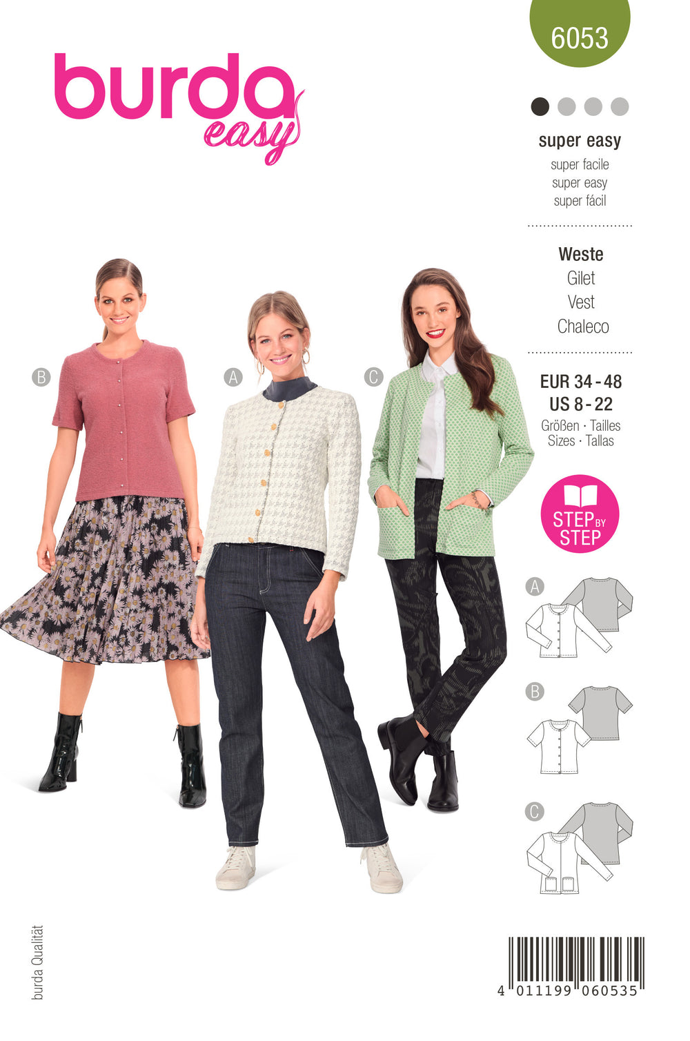 Burda Cardigan Jackets 6053