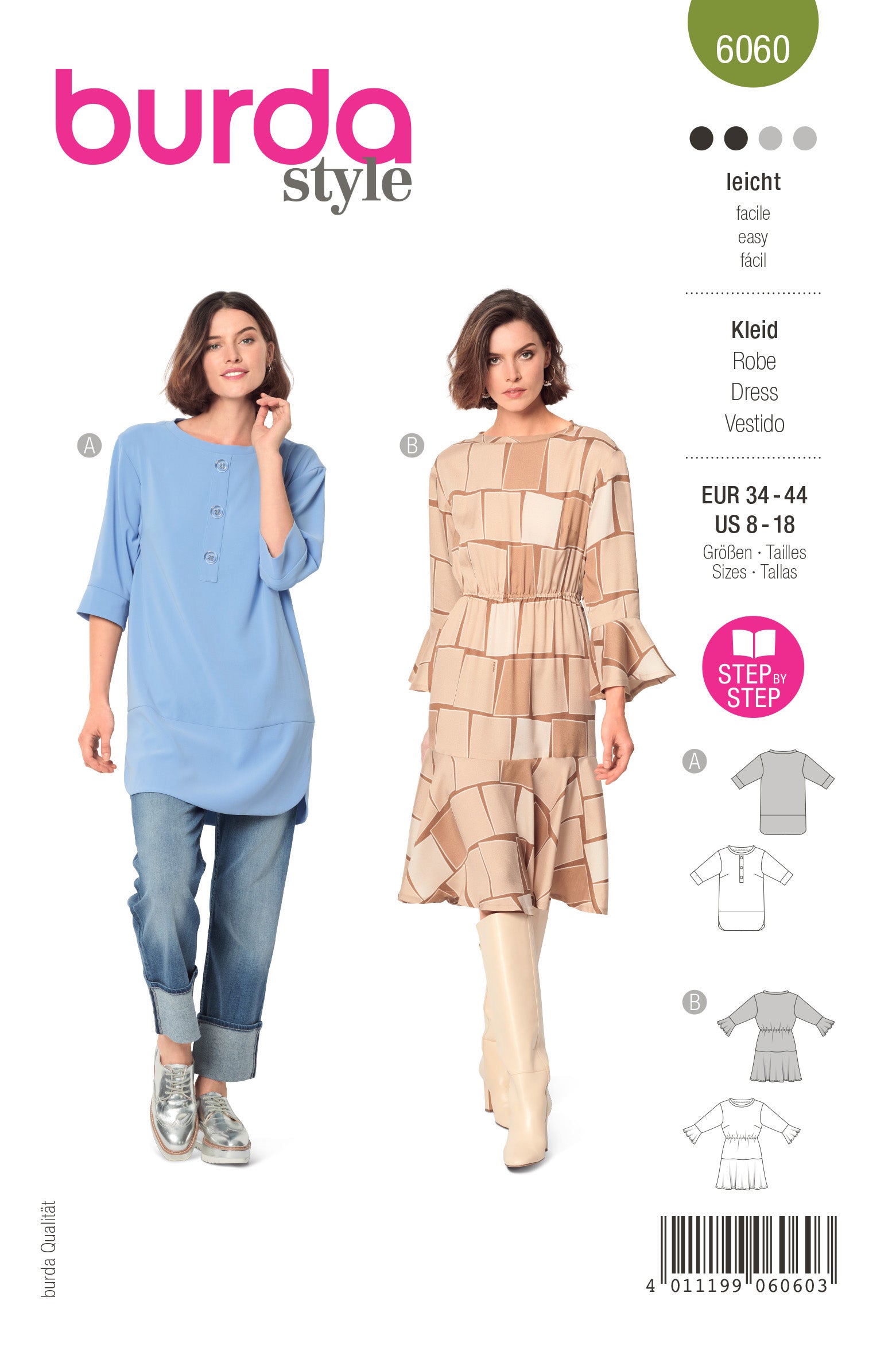 Burda Tunic Top and Dress 6060