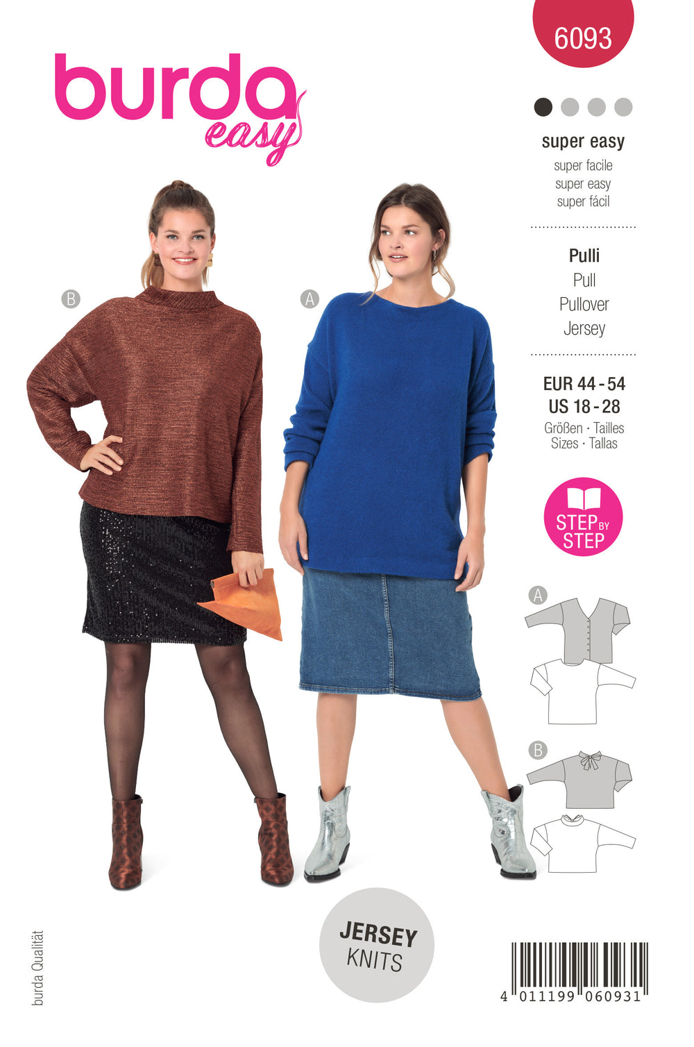 Burda Knit Tops 6093