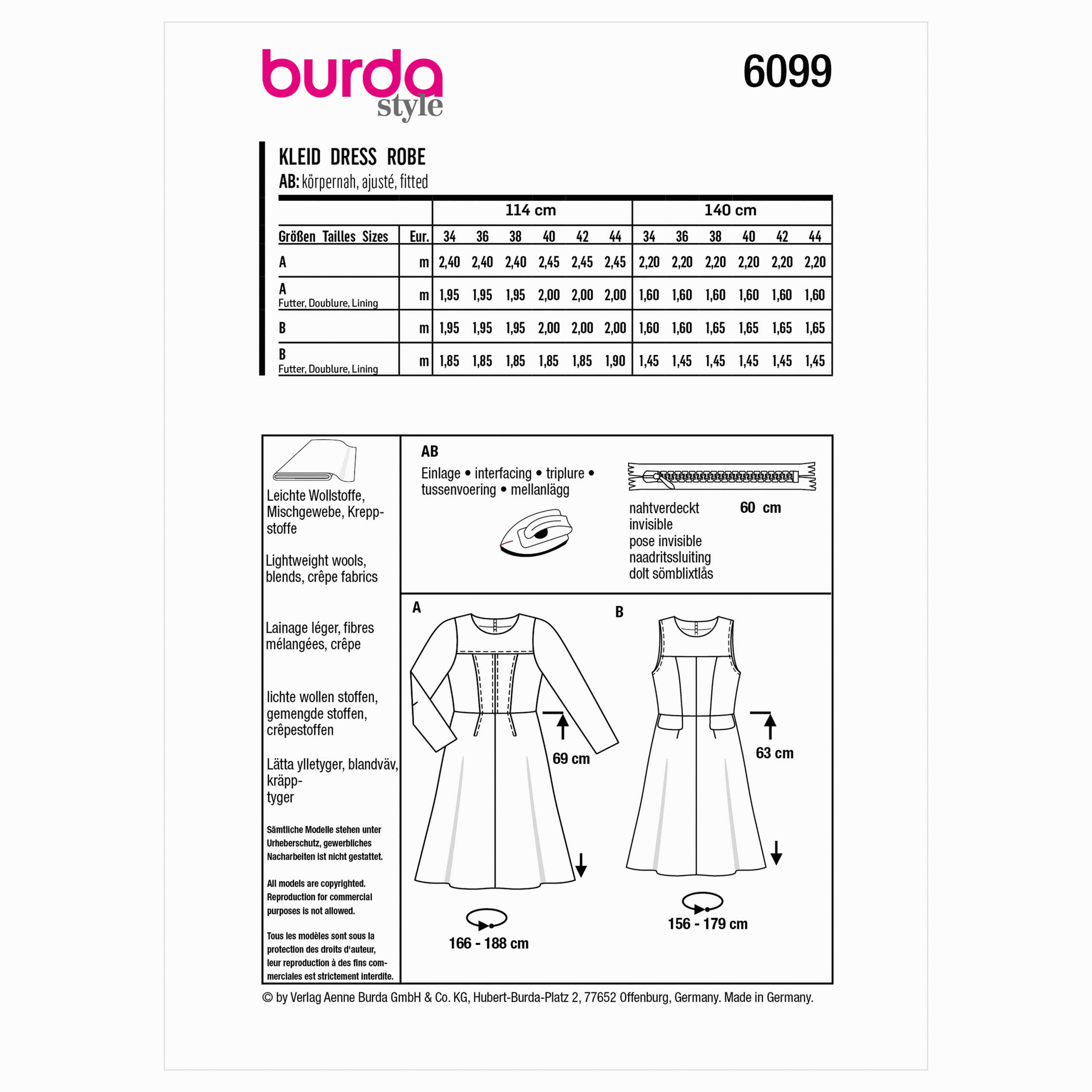 Burda Dress 6099