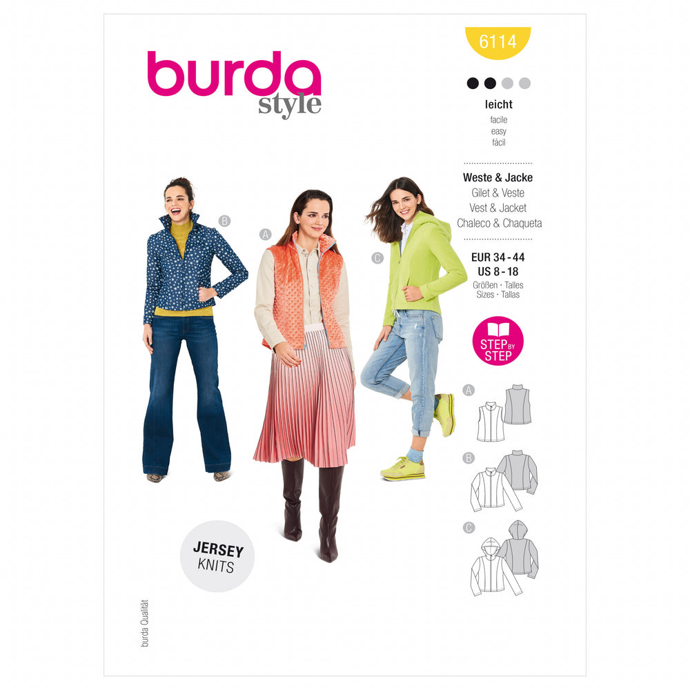 Burda Waistcoat/Vest or Jacket 6114