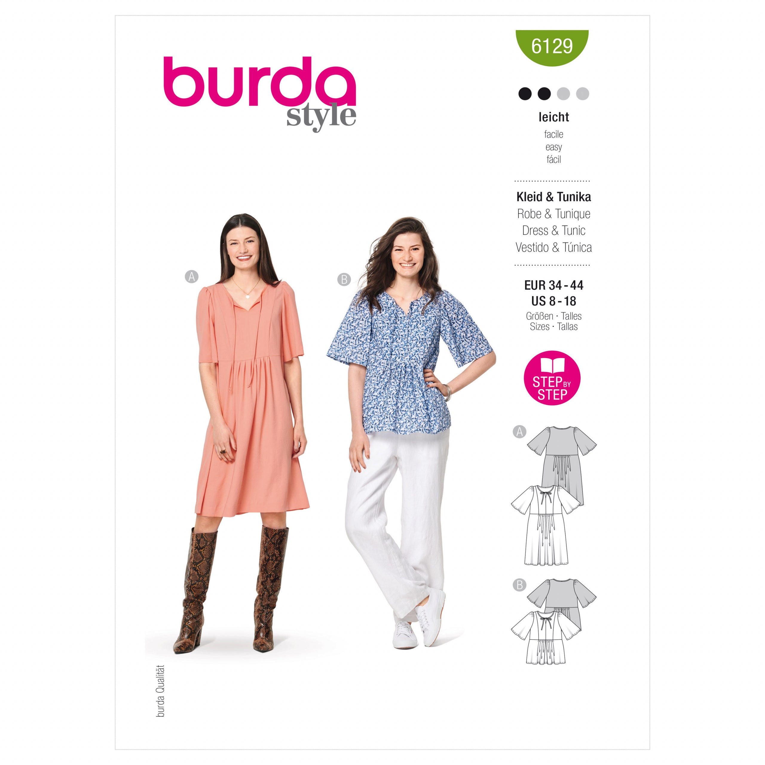 Burda Dress and Tunic Top 6129