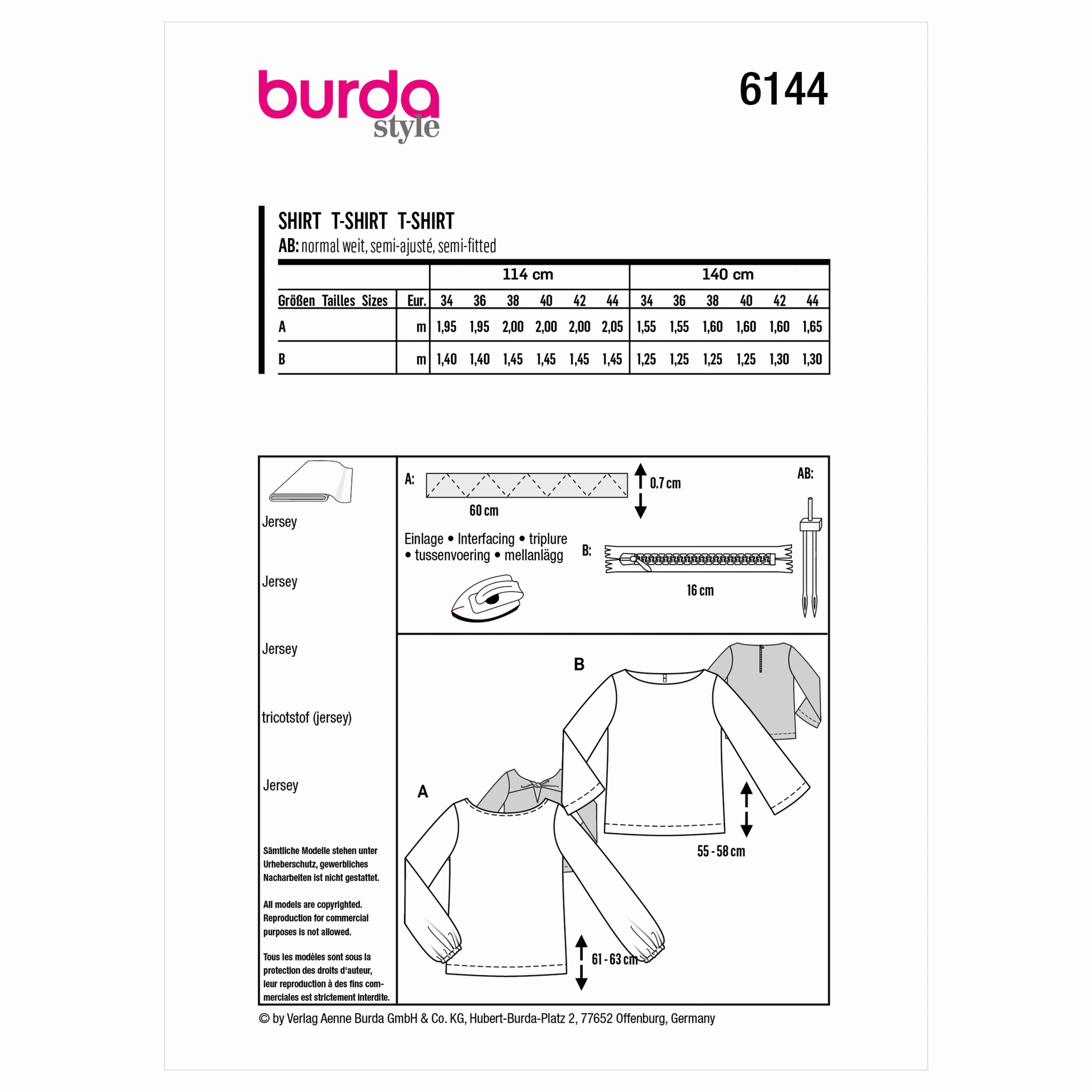 Burda Tops 6144