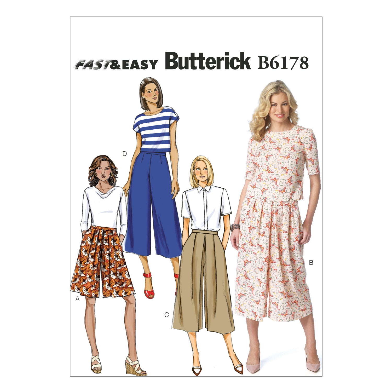 Butterick Culottes B6178