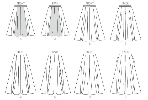 Butterick Skirt and Culottes B6179