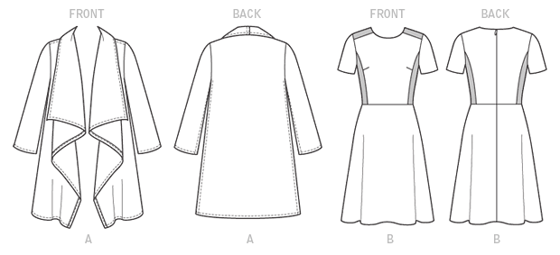 Butterick Coat and Dress B6244