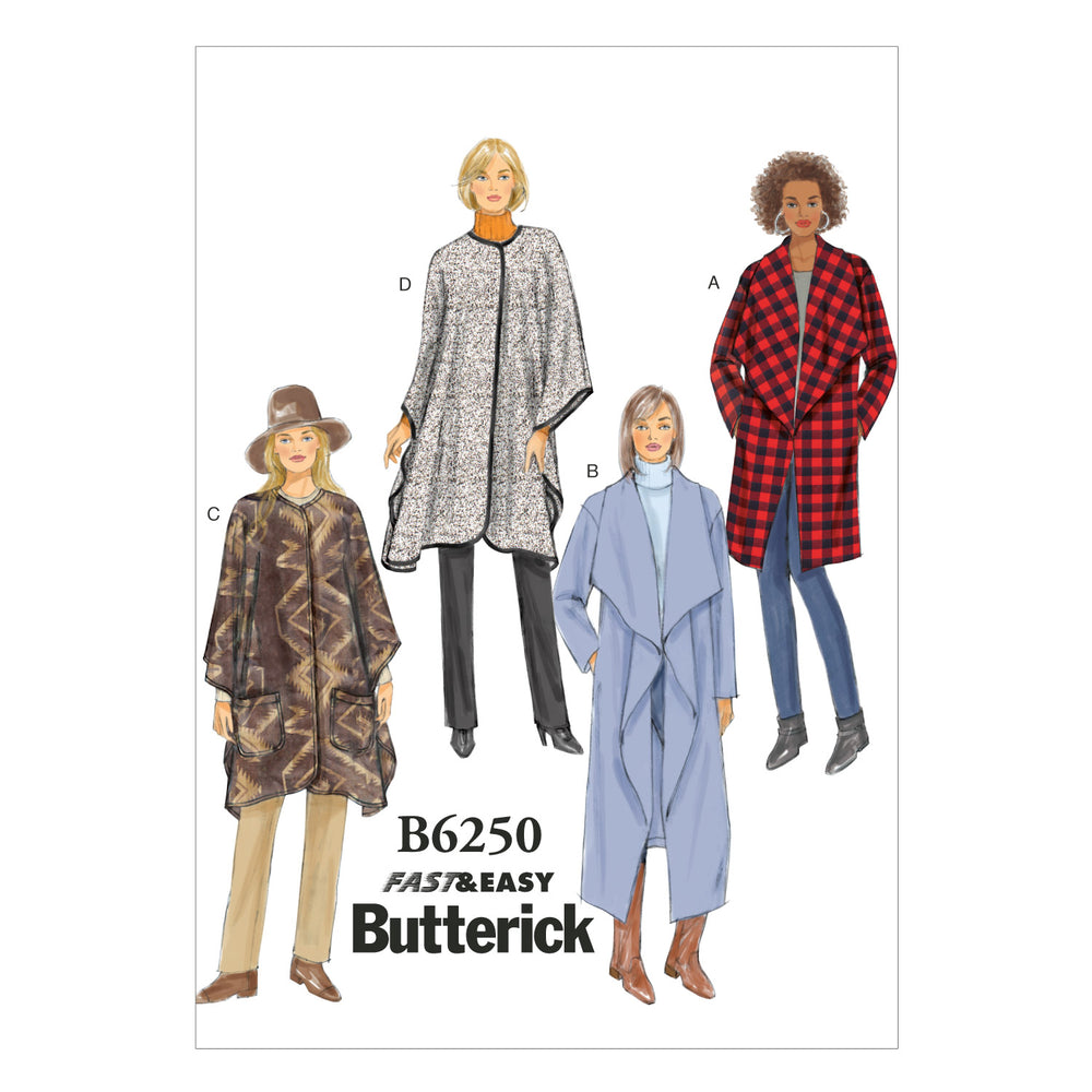 Butterick Coat, Jacket and Wrap B6250