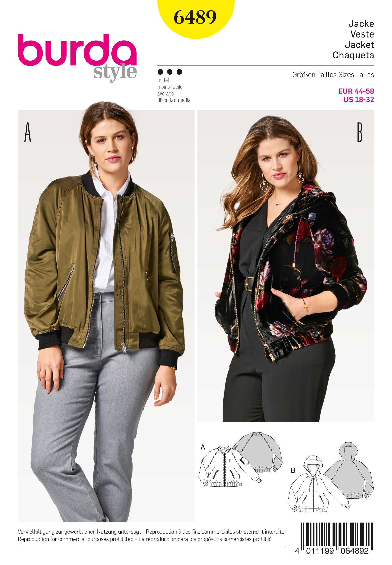 Burda Jackets 6489