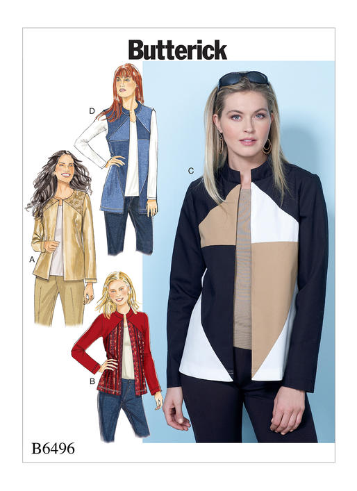 Butterick Jackets and Vest B6496