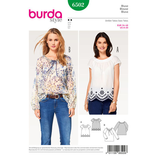 Burda Blouses 6502