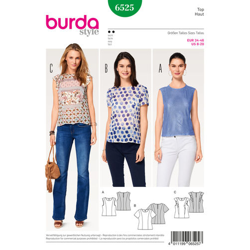 Burda Tops 6525