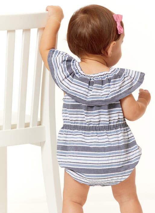 Butterick Baby Romper, Dress, Panties B6549