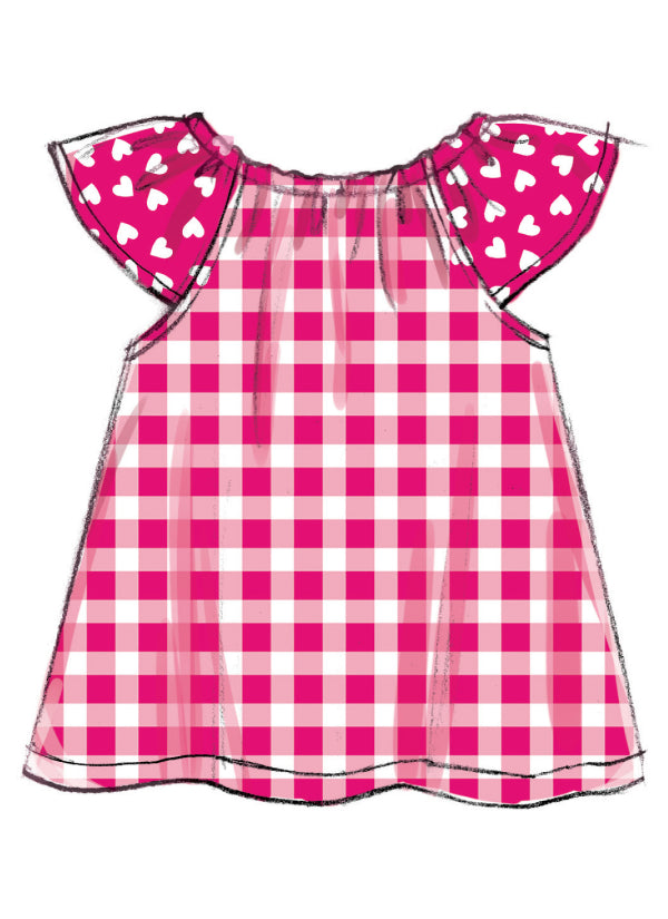 Butterick Baby Romper, Dress, Panties B6549