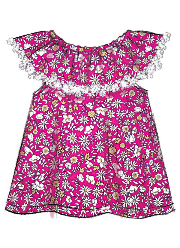 Butterick Baby Romper, Dress, Panties B6549