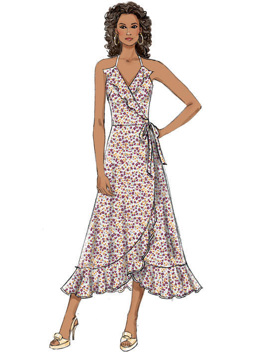 Butterick Wrap Dresses B6554