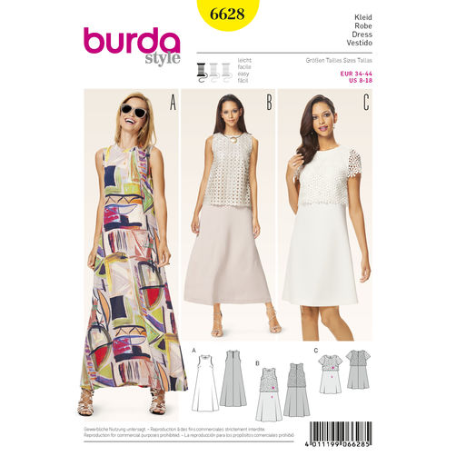 Burda Dresses 6628