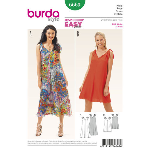 Burda Dresses 6663