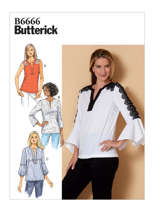 Butterick Tops B6666