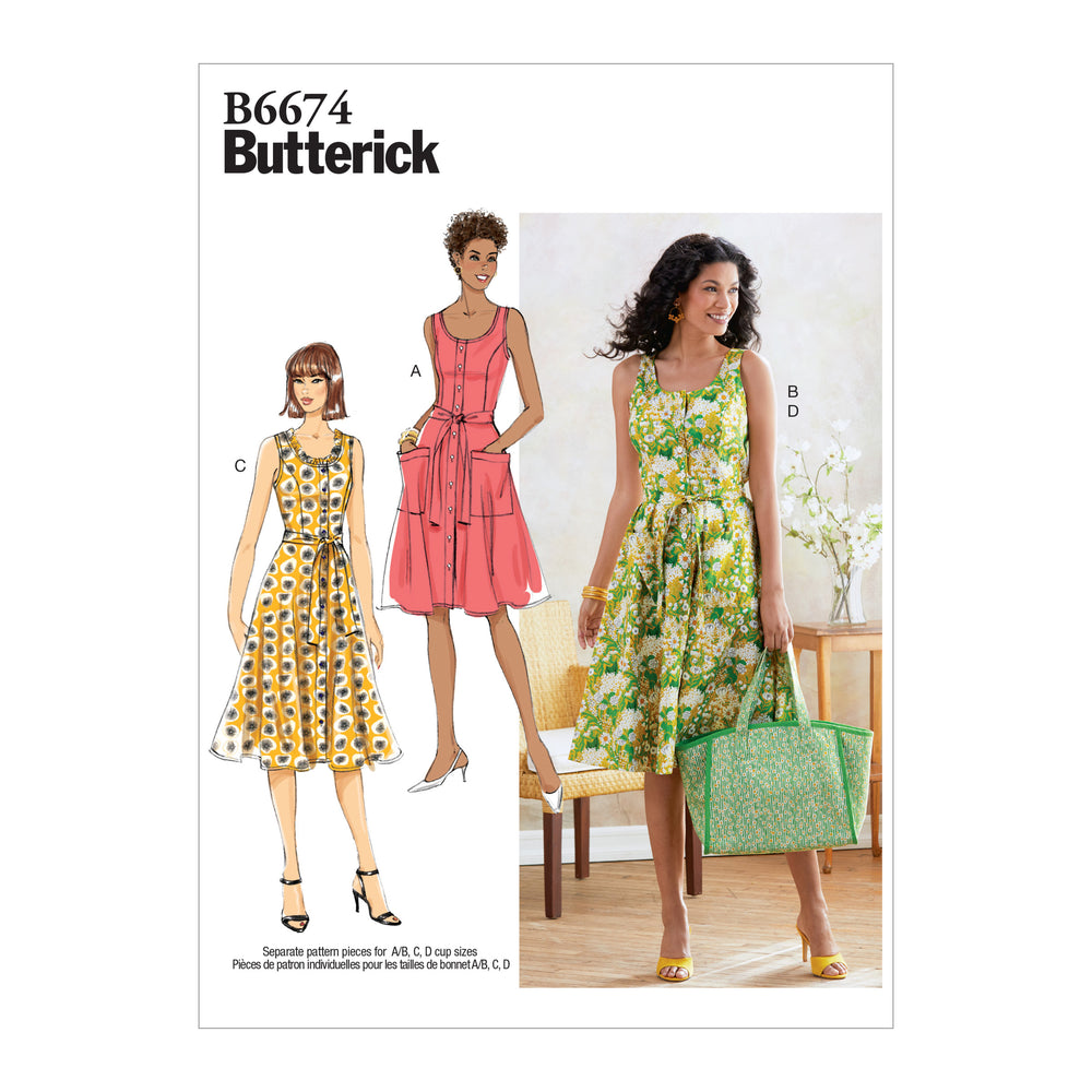 Butterick Dress and Bag B6674