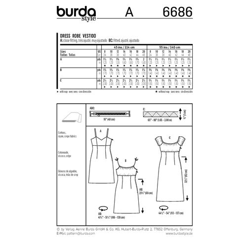 Burda Dresses 6686